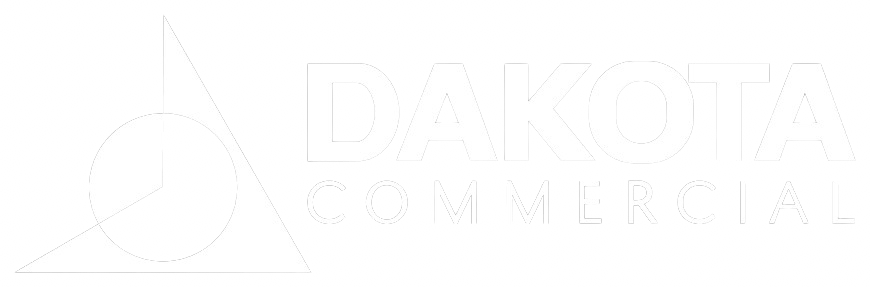 Dakota Commercial white logo